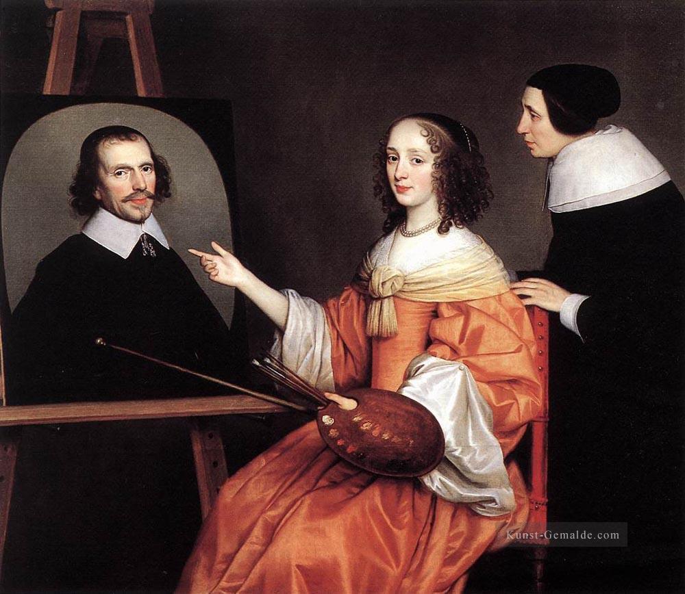 Margareta Maria De Roodere und ihre Eltern Nachtkerzenlicht Gerard van Honthorst Ölgemälde